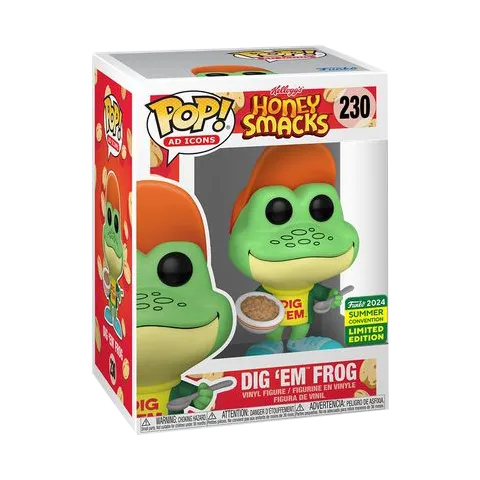 Ad Icons - Kellogg’s Honey Smacks Dig ‘Em Frog SDCC 2024 Summer Convention Shared Exclusive Pop! Vinyl