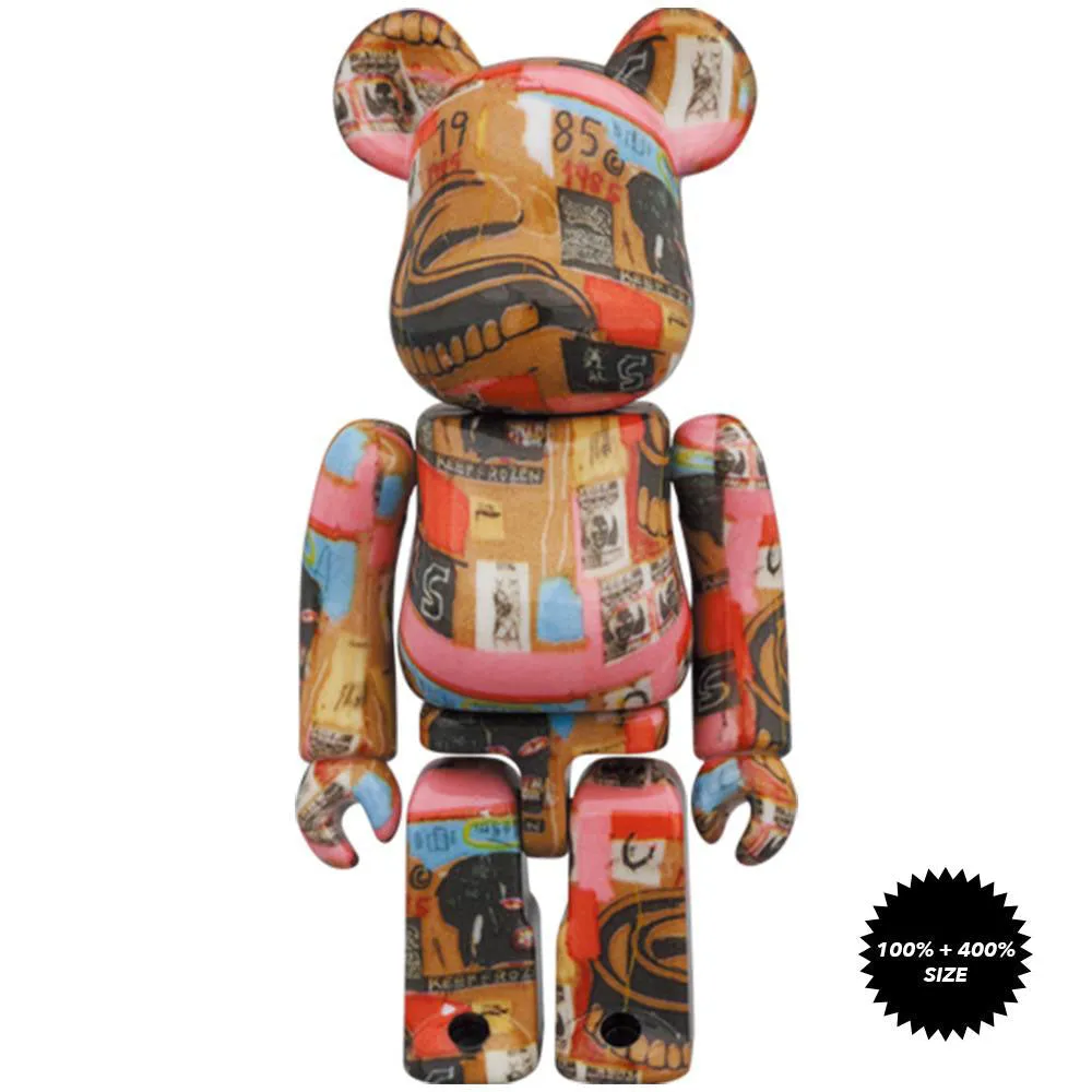 Andy Warhol x Jean-Michel Basquiat #2 100%   400% Bearbrick Set by Medicom Toy