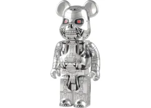 BEARBRICK X TERMINATOR T-RIP 400% SILVER