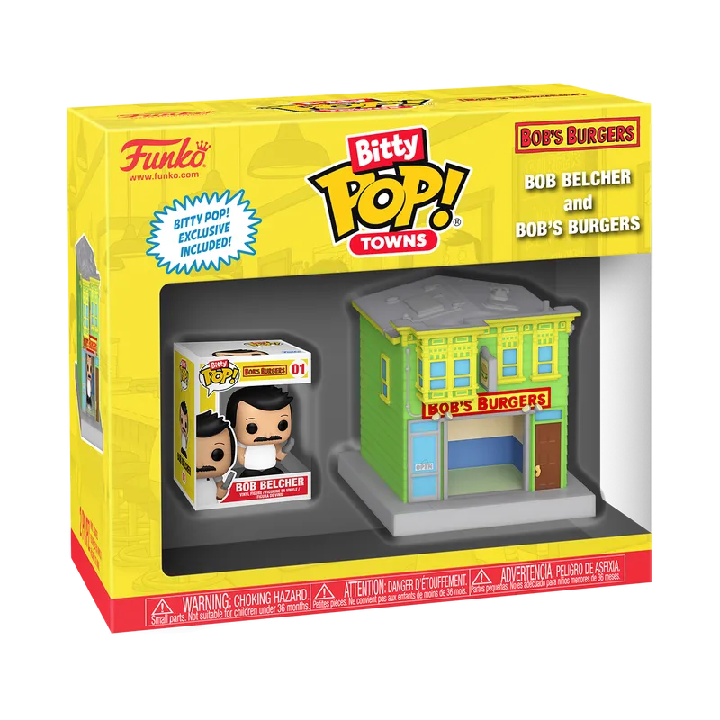 Bitty POP Town: Bob's Burgers - Bob Belcher and Bob's Burgers