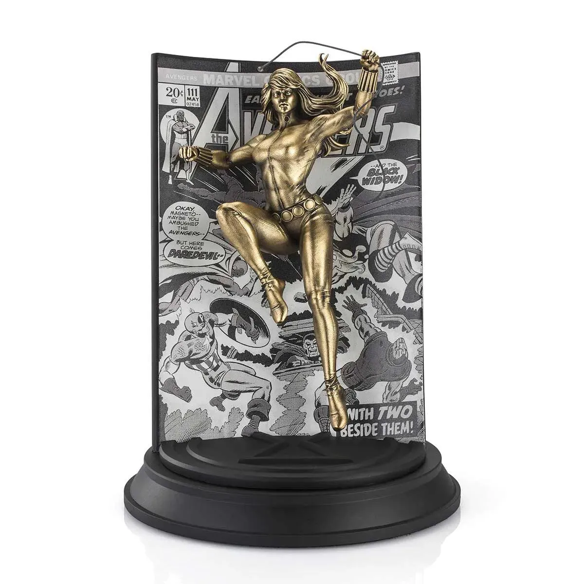 Black Widow Avengers Volume 1 #111 Gilt Statue by Royal Selangor