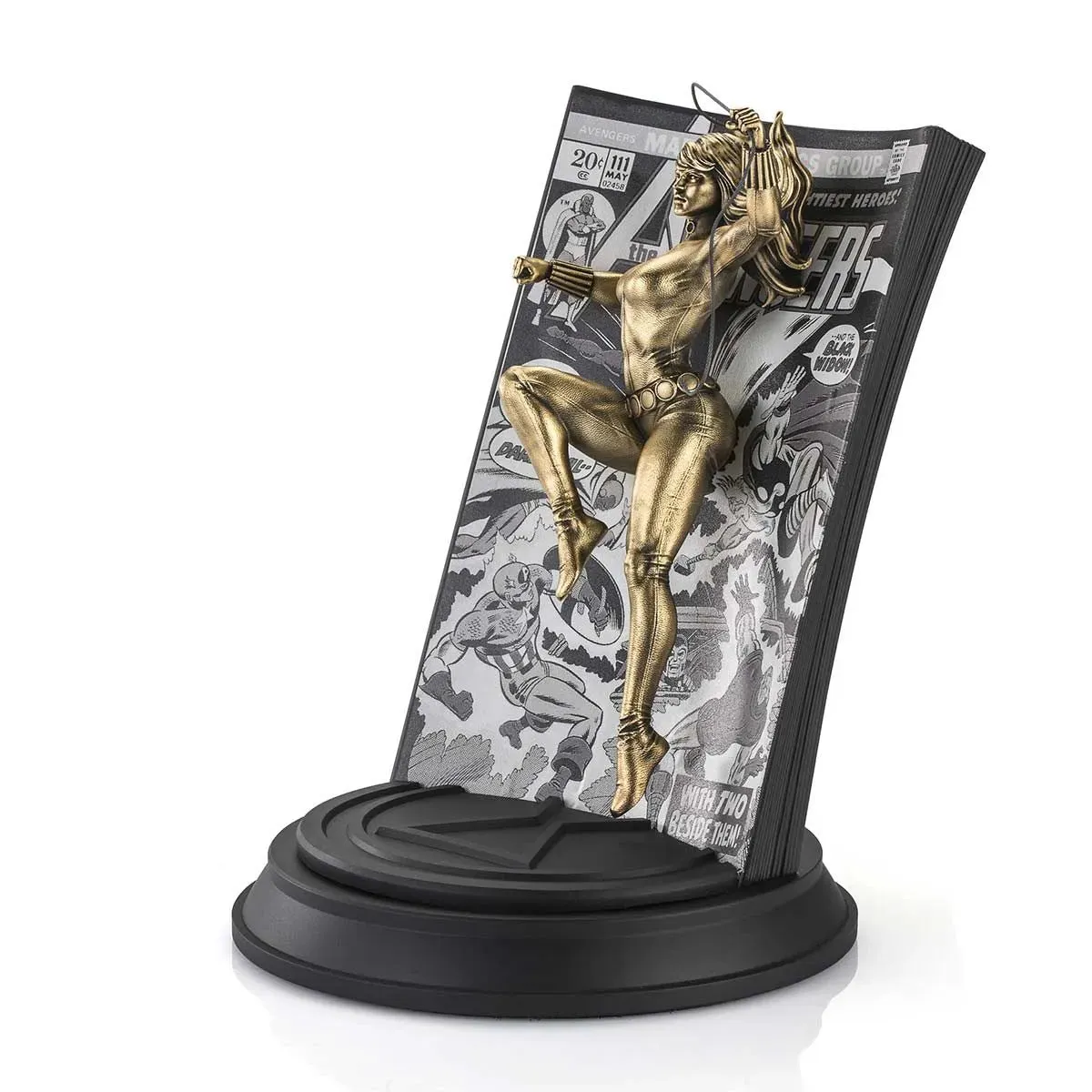 Black Widow Avengers Volume 1 #111 Gilt Statue by Royal Selangor