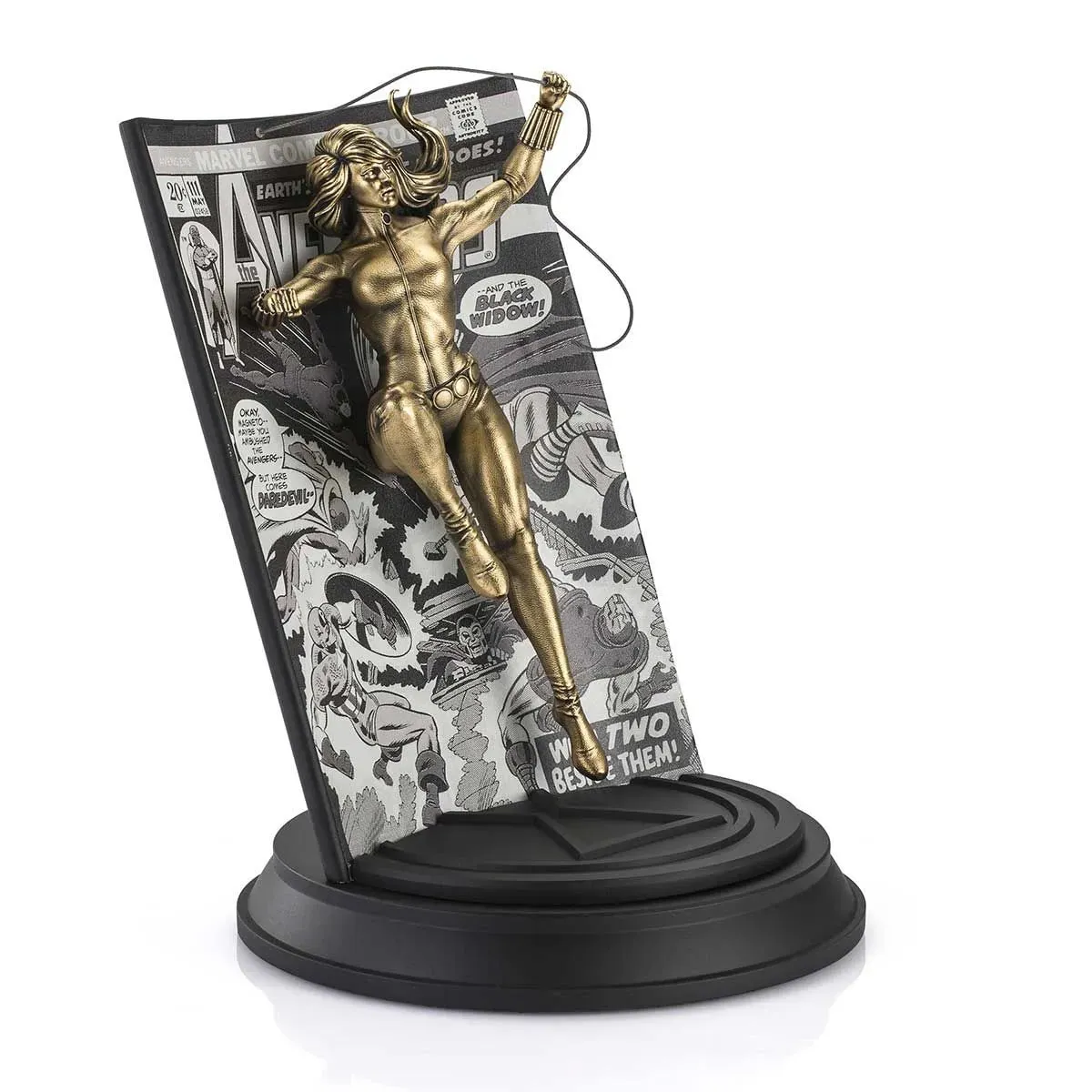 Black Widow Avengers Volume 1 #111 Gilt Statue by Royal Selangor