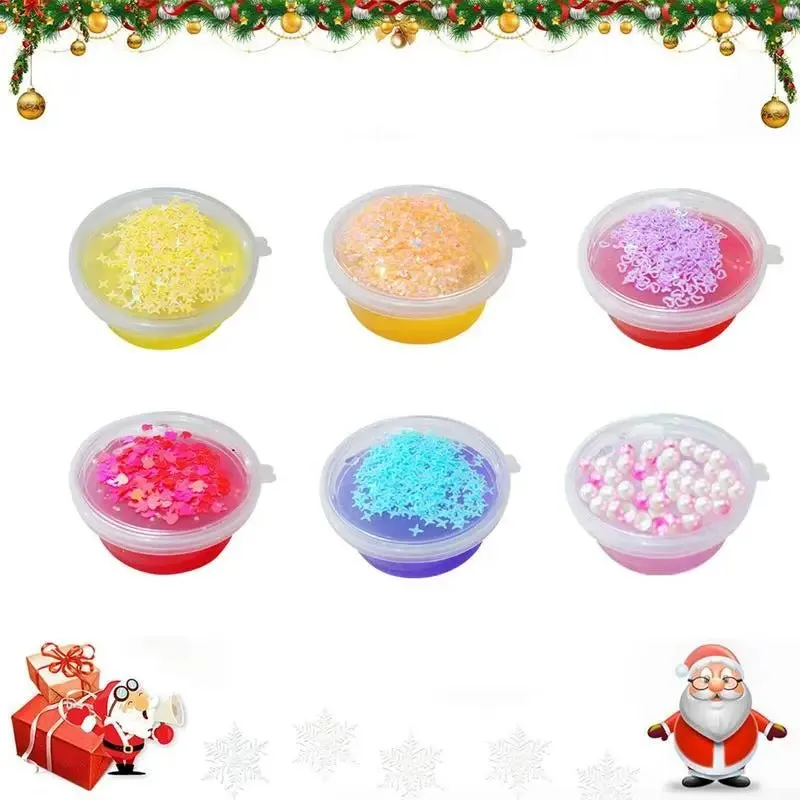 Christmas Advent Calendar 24 Days Crystal Mud Blind Box - Christmas Countdown Toy for Children