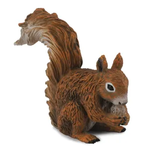 Collecta Red Squirrel Eating Figure (Green)