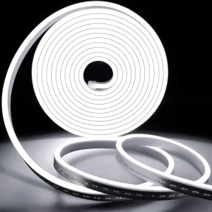 Cool White Neon Flex 6000K DC 12V IP65 Waterproof 8x16mm 120 LEDs/M Only
