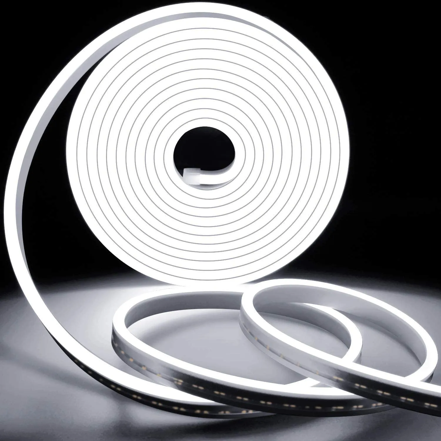 Cool White Neon Flex 6000K DC 12V IP65 Waterproof 8x16mm 120 LEDs/M Only