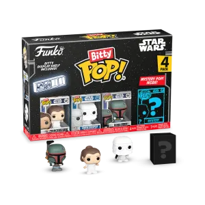 Funko Bitty Pop! Star Wars Empire Strikes Back Princess Leia, Snowtrooper, Boba Fett with Mystery Pop!