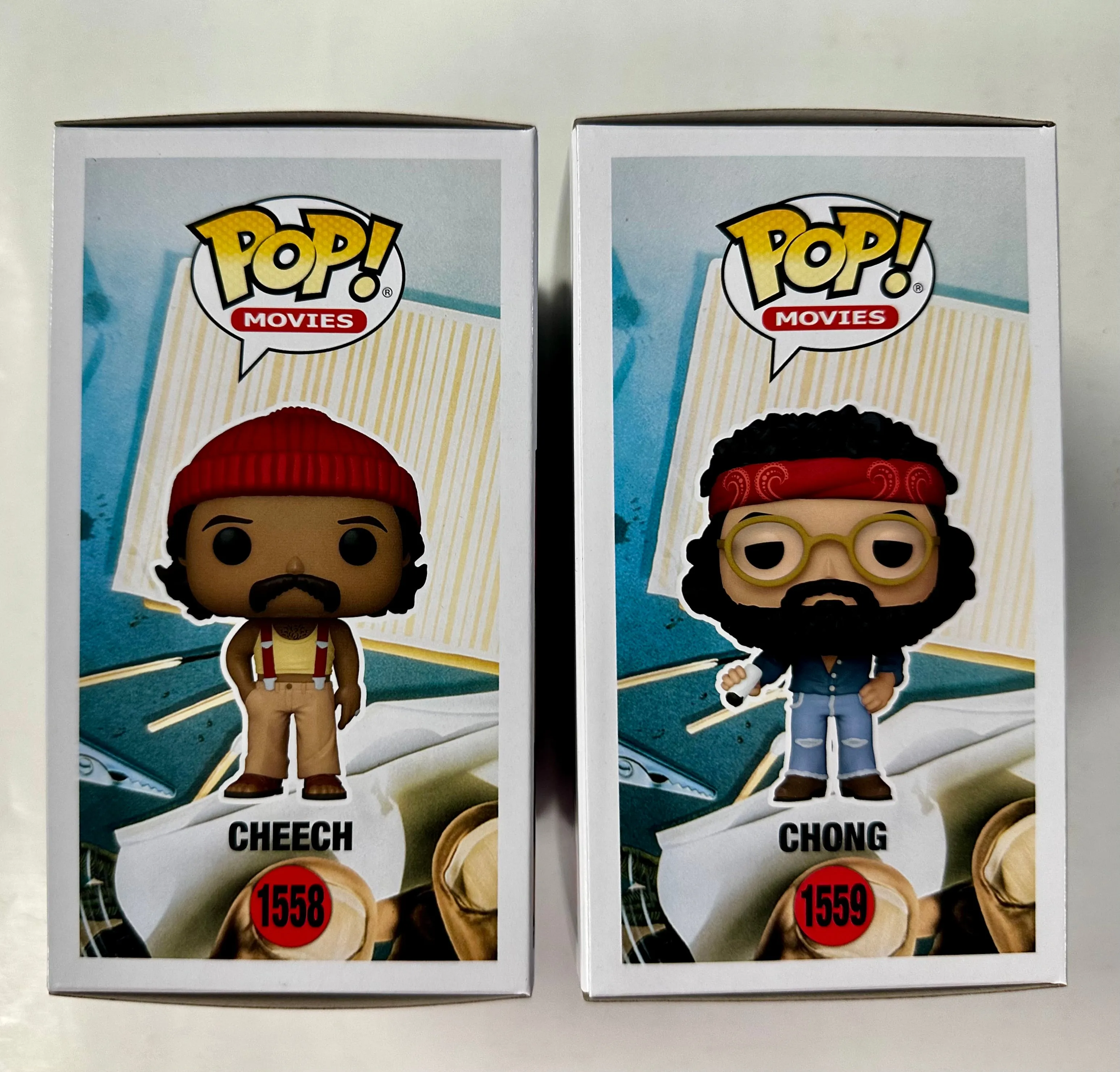 Funko Pop! Movies Cheech Marin & Tommy Chong #1558 & #1559 Set Of 2 Up In Smoke 2024