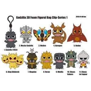 Godzilla Classic 3D Foam Bag Clip