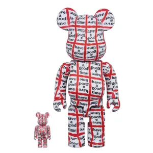 Have A Good Time 100%   400% Bearbrick Set by Medicom Toy