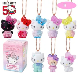 Hello Kitty Mini Keychain Figurine Blind Box 50th Anniv. (Fashionable Ribbons Series)