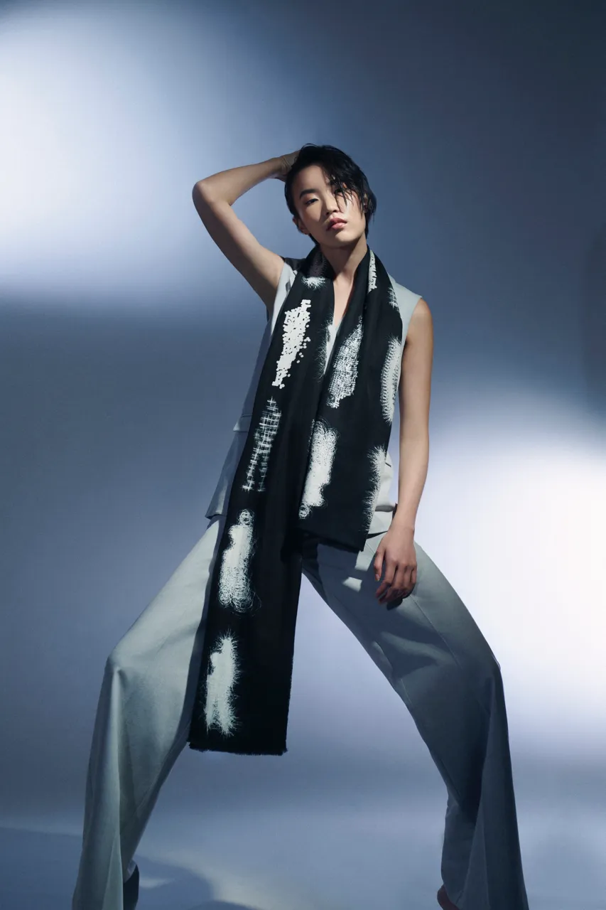 HUMANOID STARS ICON PURE WOOL SCARF