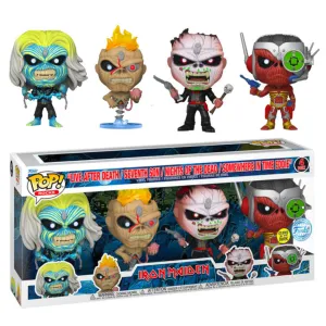 Iron Maiden - Eddie US Exclusive Glow Pop! Vinyl 4-Pack