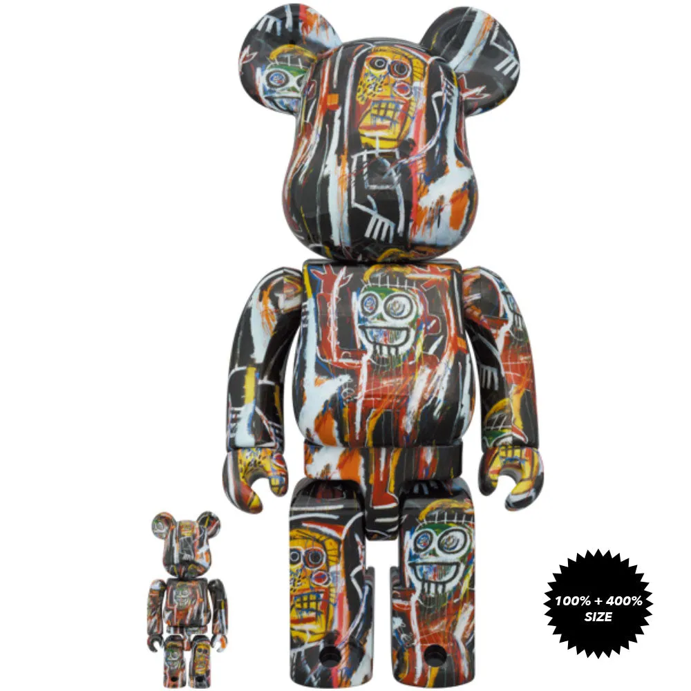 Jean-Michel Basquiat #11 100%   400% Bearbrick Set by Medicom Toy