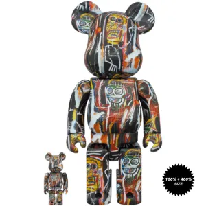 Jean-Michel Basquiat #11 100%   400% Bearbrick Set by Medicom Toy