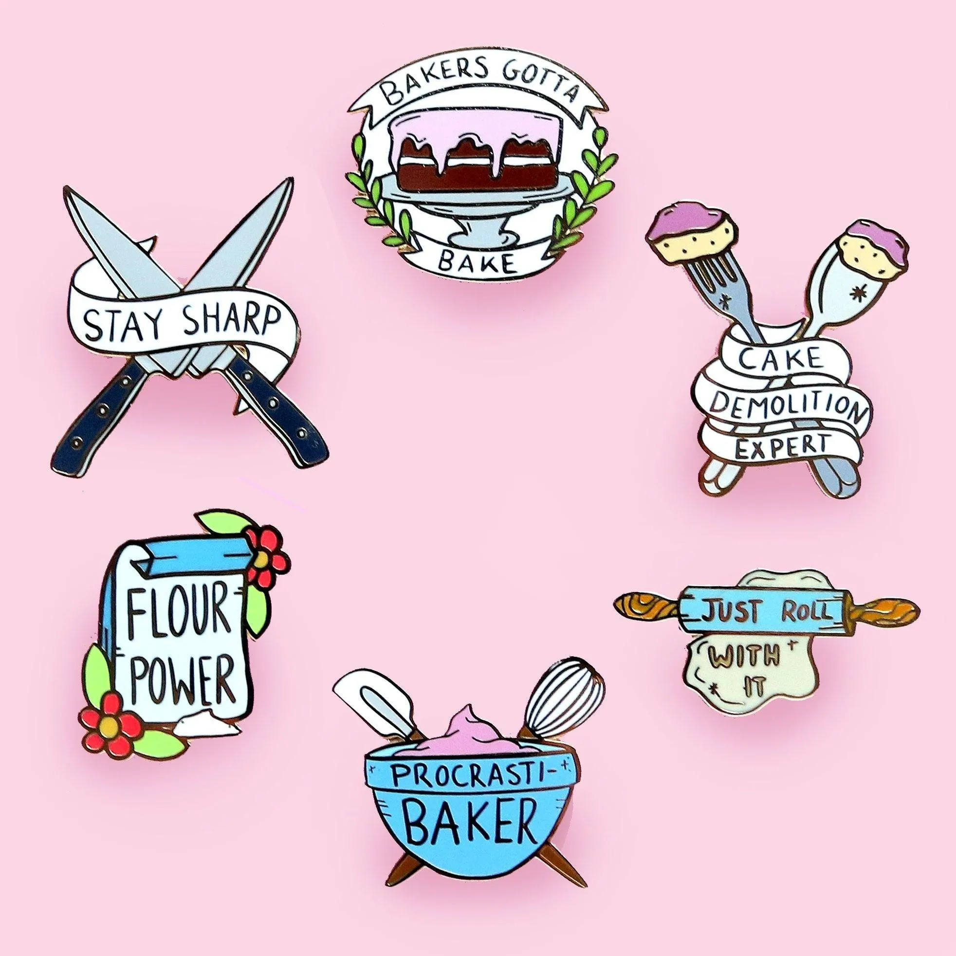 Jubly Umph Lapel Pin • Bakers Gotta Bake