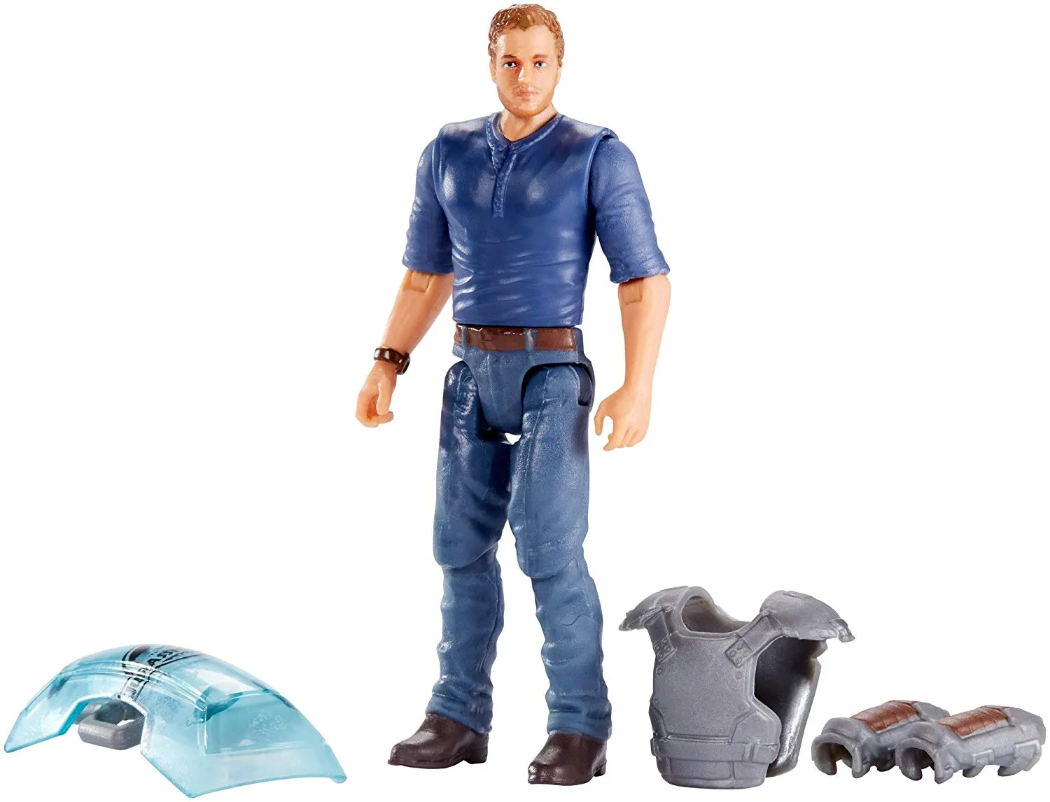 Jurassic World Basic Figure Velociraptor Trainer Owen Figure