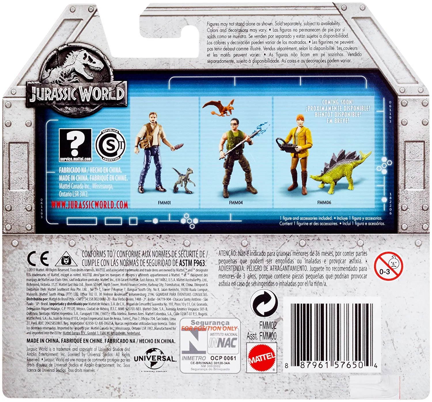 Jurassic World Basic Figure Velociraptor Trainer Owen Figure