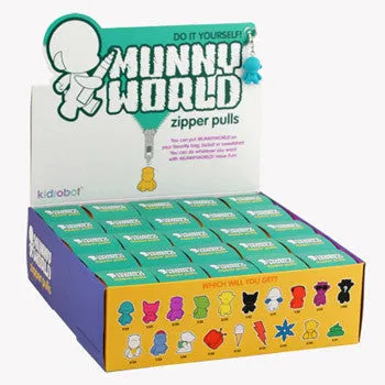 Kidrobot DIY Munny World Zipper Pulls Series 1: (1 Blind Box)