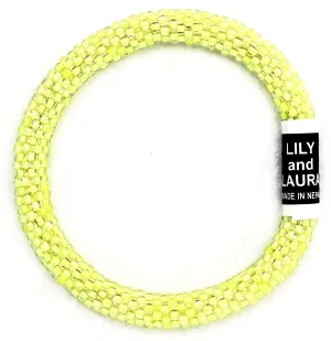 Lily and Laura Pastel Neon Yellow Solid