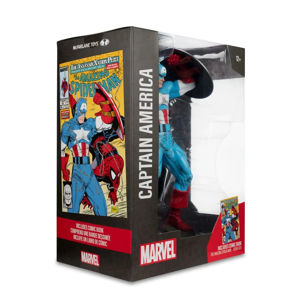 Marvel Collection - Captain America (The Amazing Spider-Man #323) Posed Figure with Scene (14772)