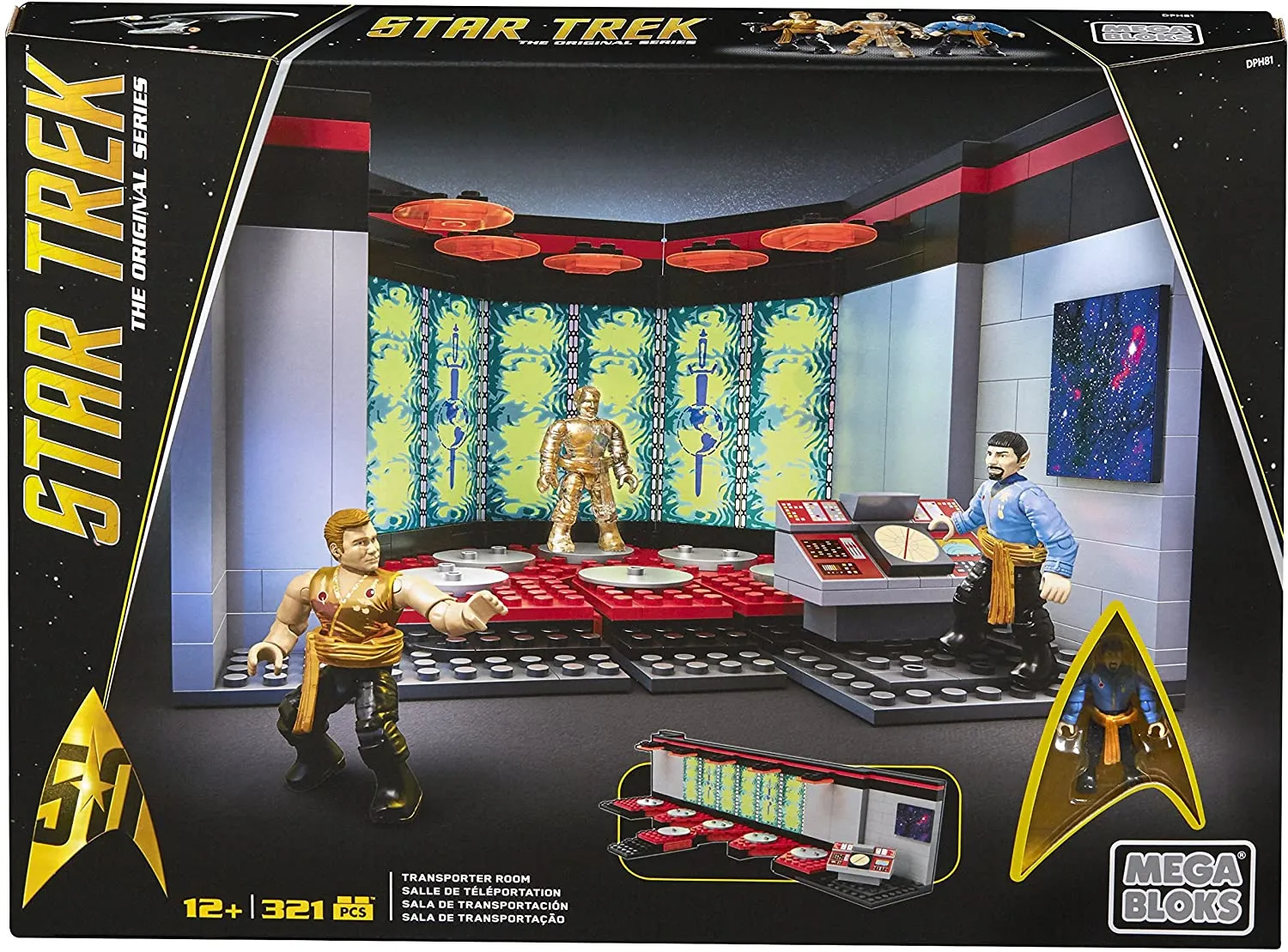 Mega Bloks - Star Trek: The Original Series - Transporter Room Collector Construction Set (DPH81)