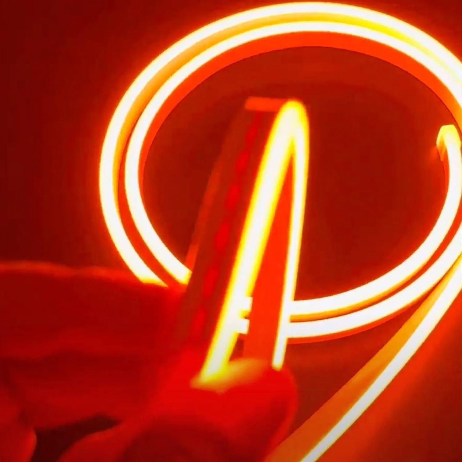 Mini Orange LED Neon Flex 12V 6x12mm 120LED/m IP65 Waterproof 1cm Cut