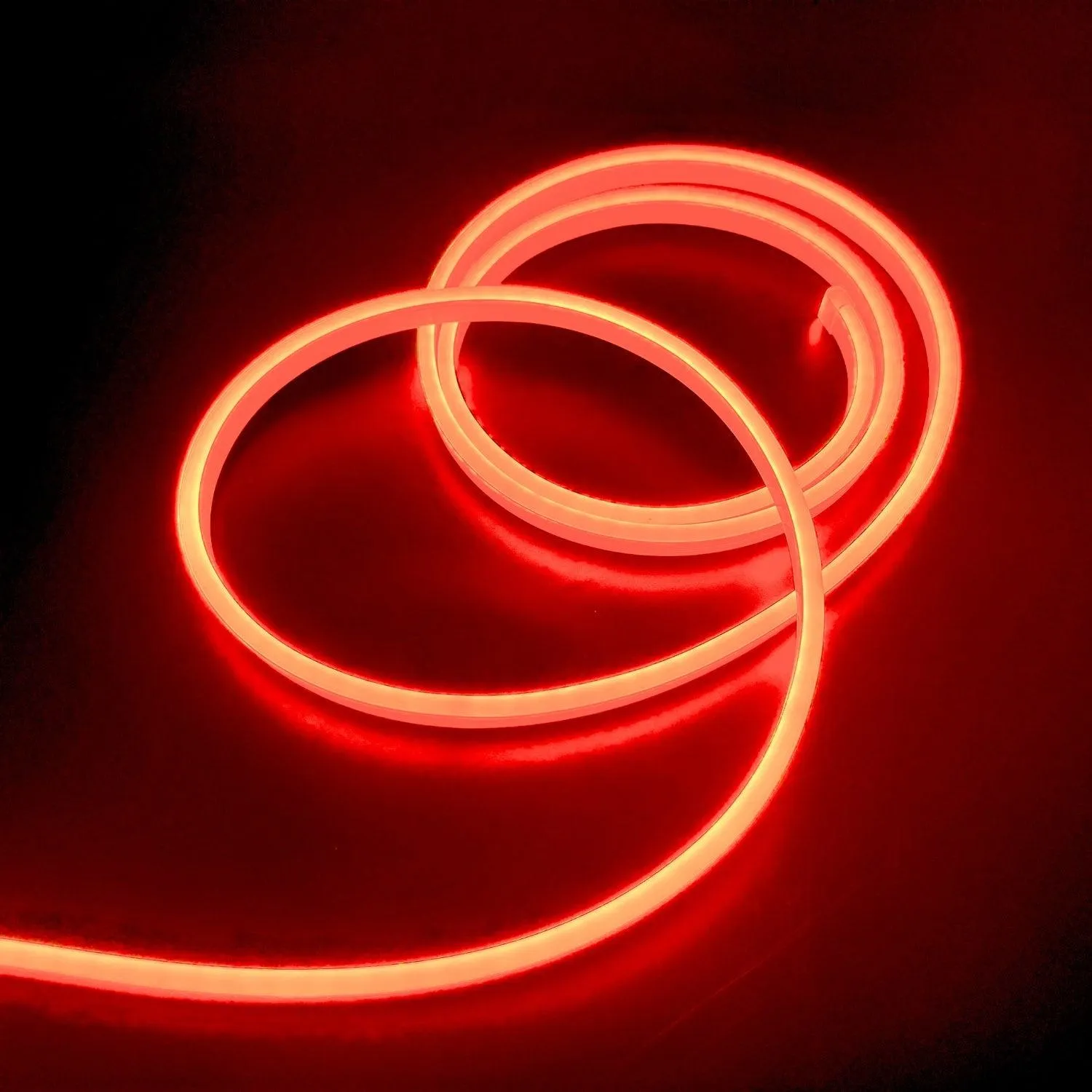 Mini Orange LED Neon Flex 12V 6x12mm 120LED/m IP65 Waterproof 1cm Cut