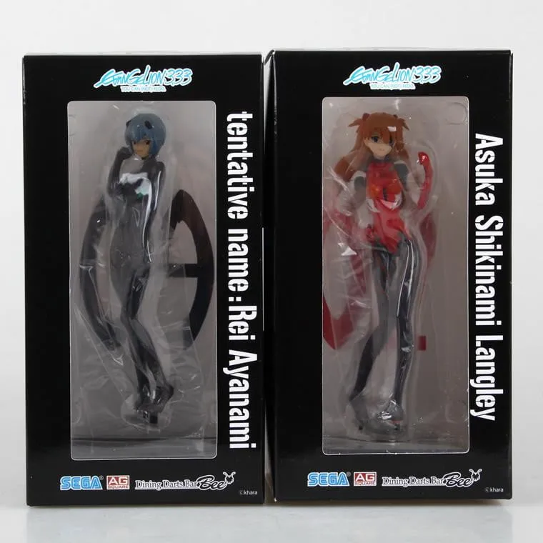 Neon Genesis Evangelion Ayanami Rei & Asuka Action Figure Set
