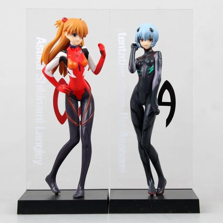 Neon Genesis Evangelion Ayanami Rei & Asuka Action Figure Set