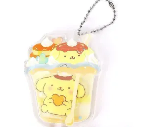 Opened Pompompurin Sanrio Photo Card Parfait Acrylic Charm Blind Box