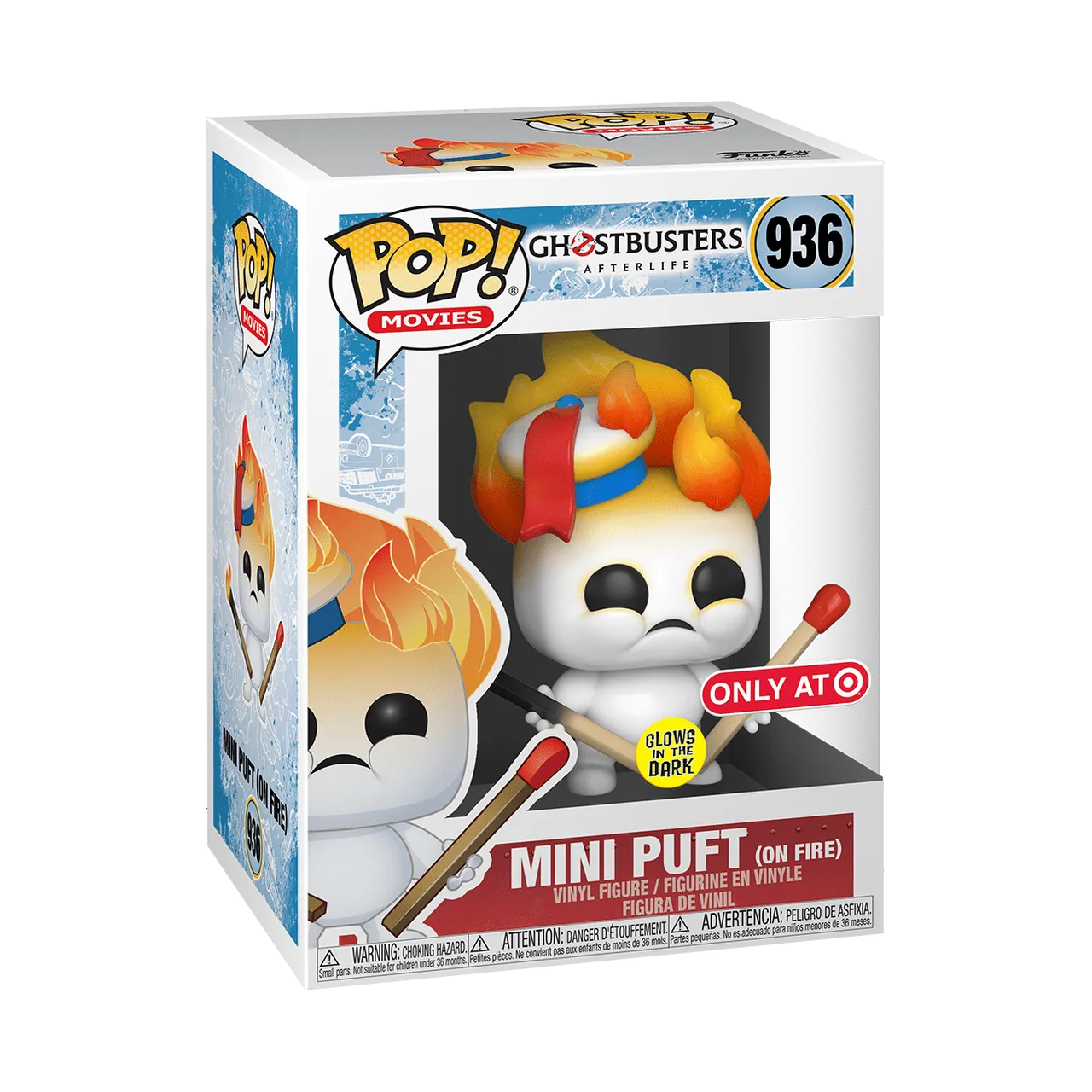 Pop Movies: Ghostbusters Afterlife- Mini Puft on Fire (GITD Target Exclusive)