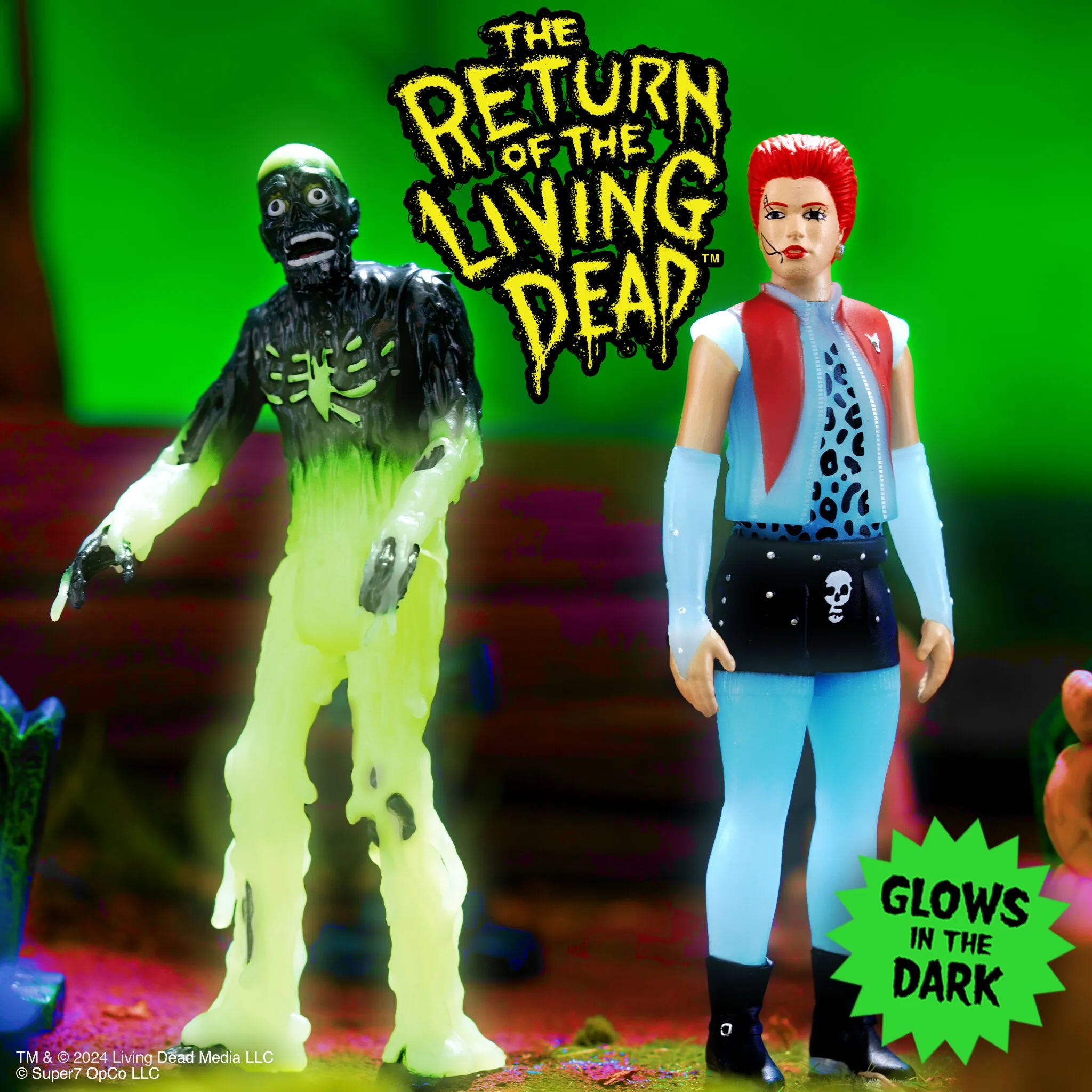 Return of the Living Dead ReAction Figures Wave 4 - Tarman & Trash (Monster Glow)