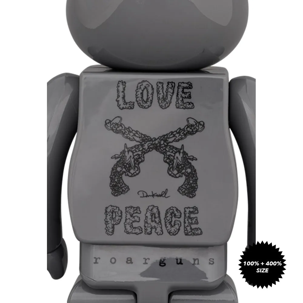 roarguns 20th Anniversary 100%   400% Bearbrick Set by Medicom Toy