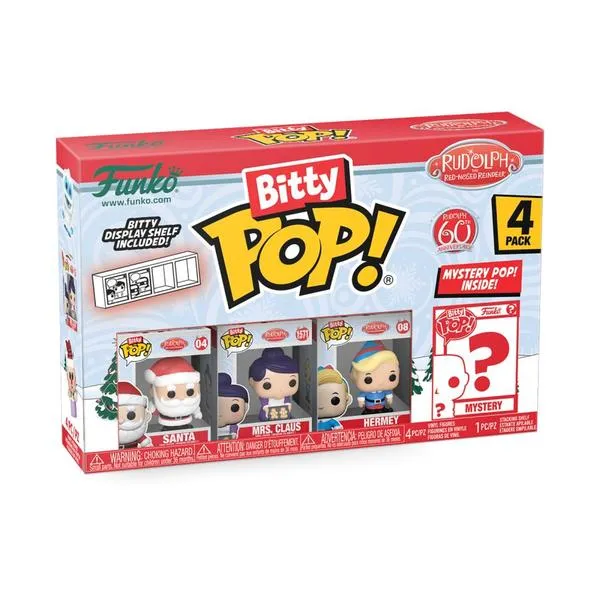 Rudolph- Santa Bitty Pop! 4PK