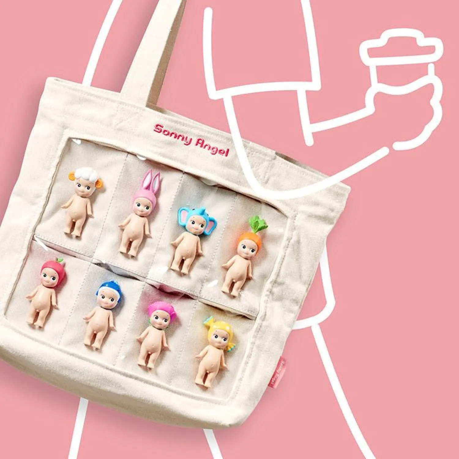 Sonny Angel My Crew Figurine Display Tote Bag