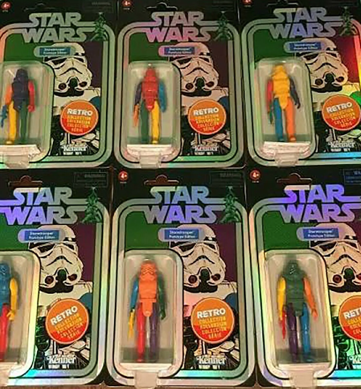 Star Wars: The Retro Collection - Stormtrooper Prototype Edition Action Figure (F5318) Green Helmet LAST ONE!