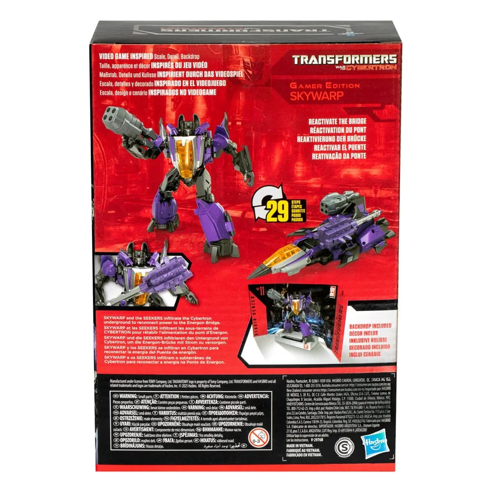 Transformers: War For Cybertron Studio Series Voyager Class Action Figure Gamer Edition Skywarp 16 Cm