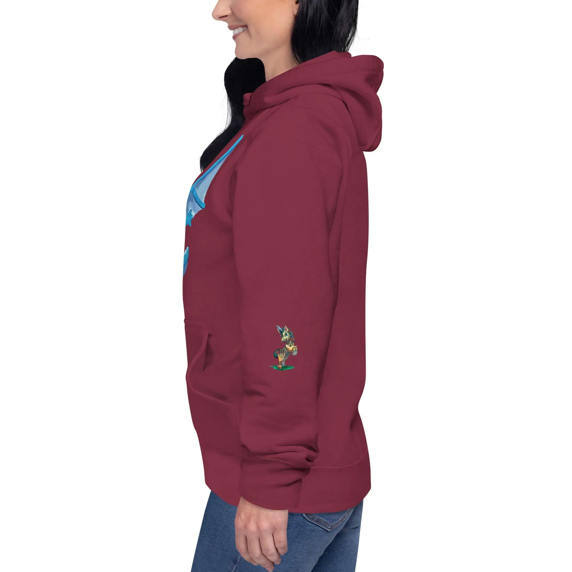 Unisex Blue Dragon Hoodie