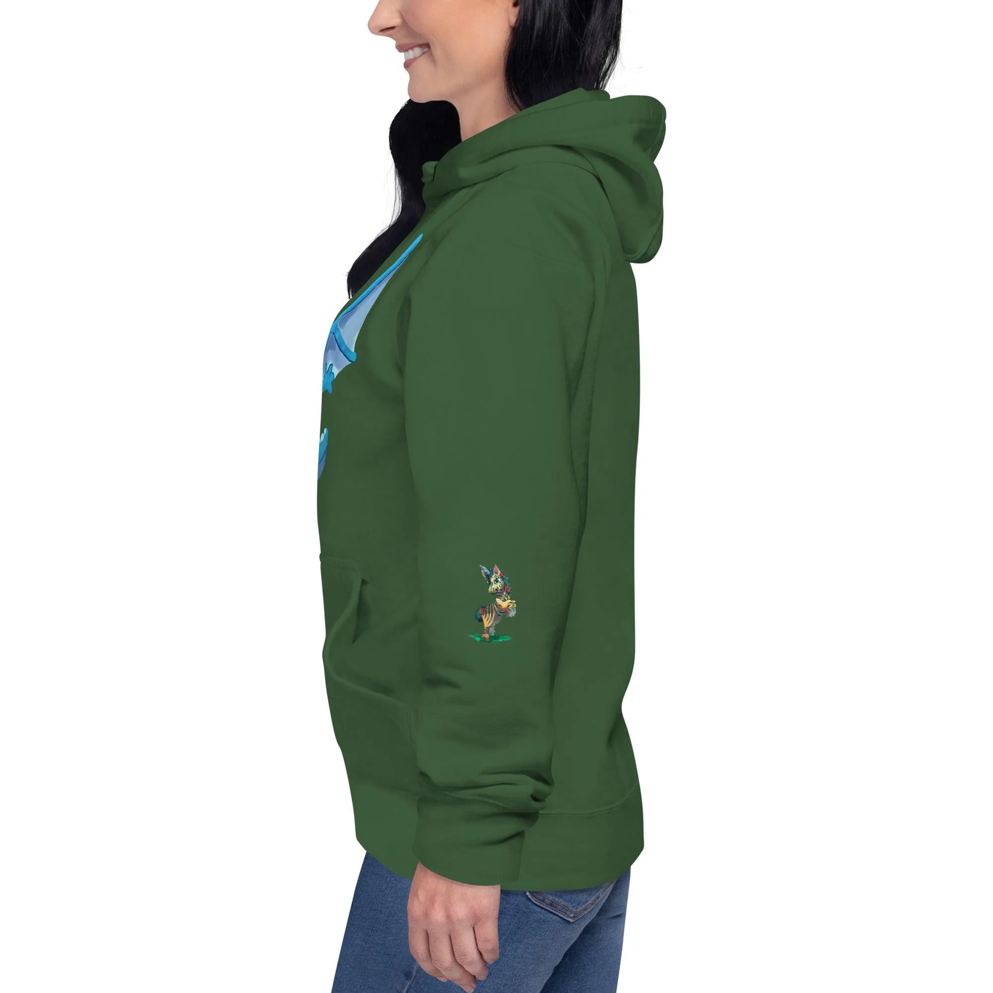Unisex Blue Dragon Hoodie