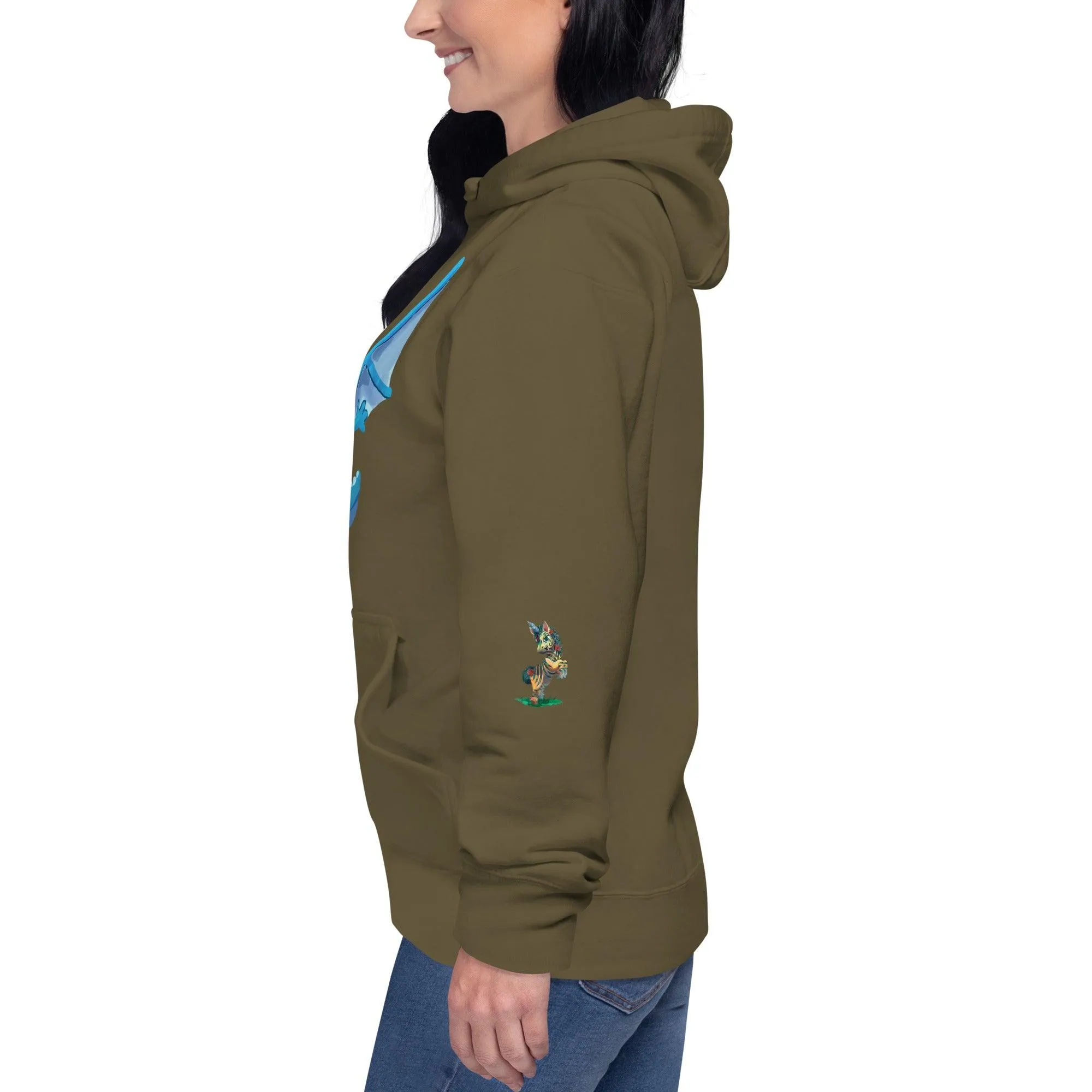 Unisex Blue Dragon Hoodie