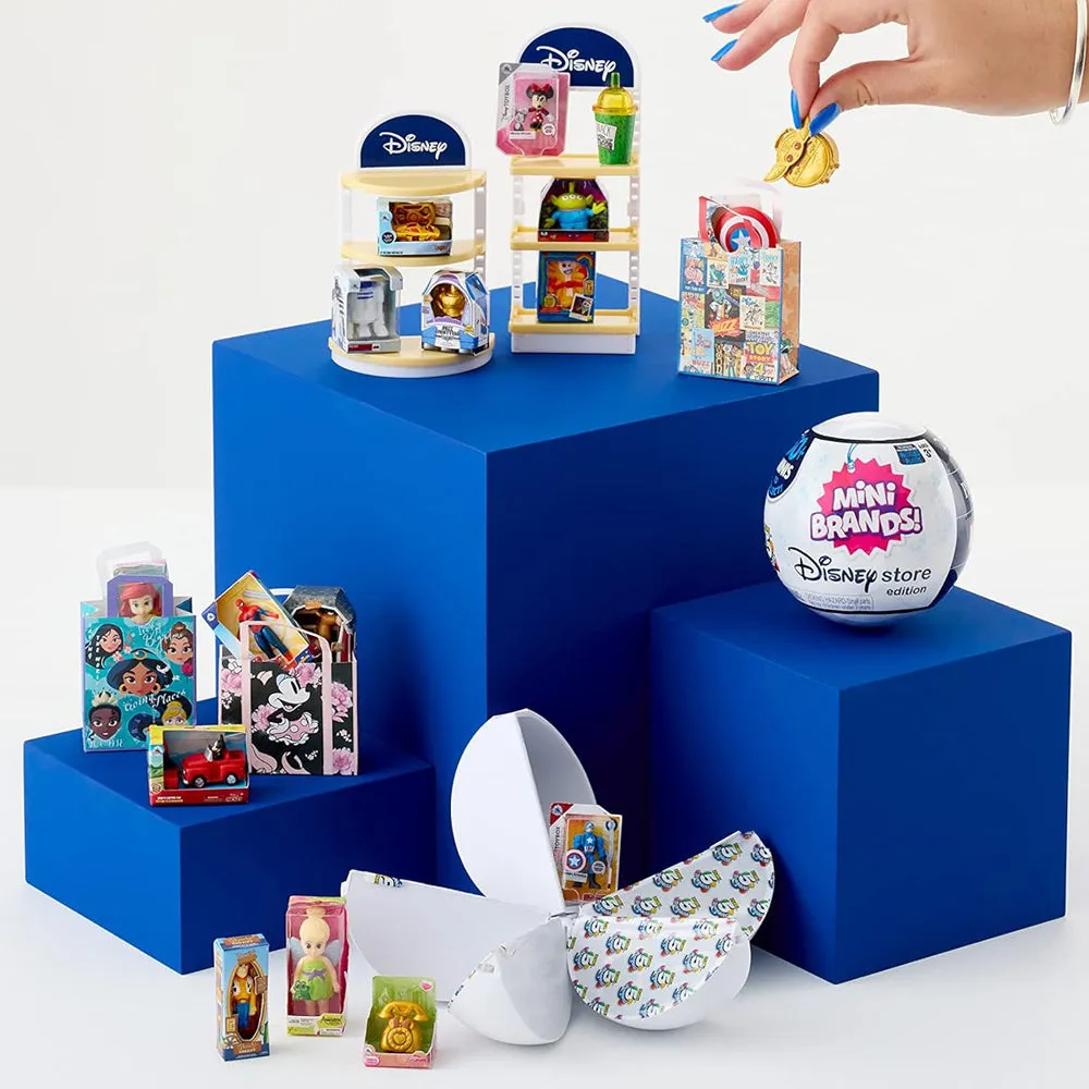 Zuru 5 Surprise Mini Brands Disney Store Series 1 - Assorted Mystery Surprise Capsule Collectible Toy