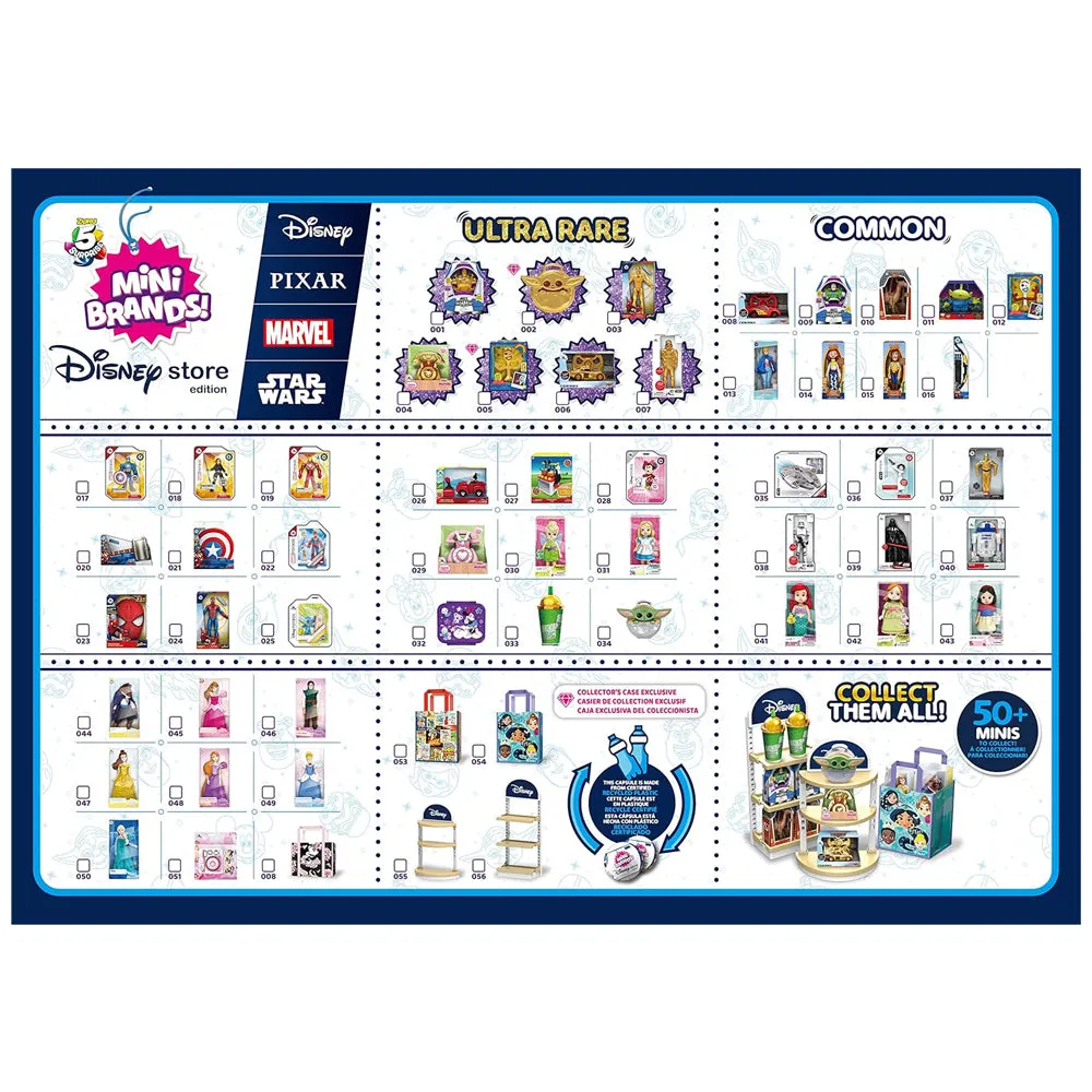 Zuru 5 Surprise Mini Brands Disney Store Series 1 - Assorted Mystery Surprise Capsule Collectible Toy